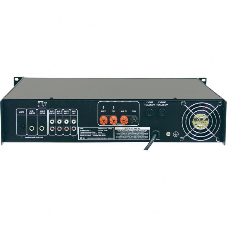 Pojačalo 100V Omnitronic MP 60 PA