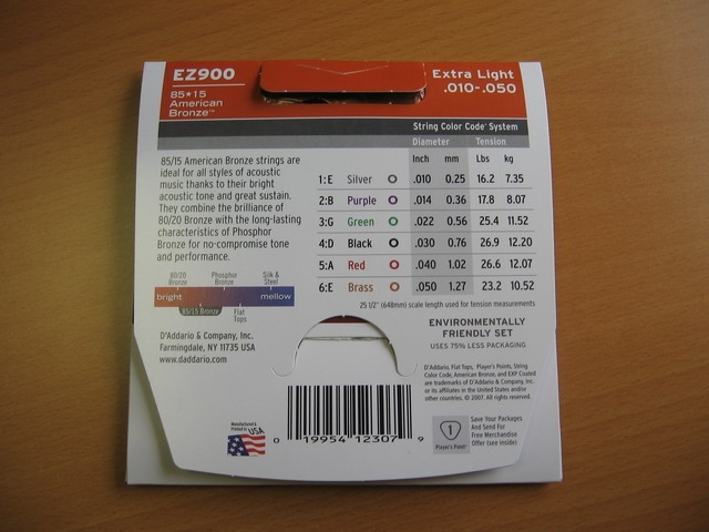 Žice za akustičnu gitaru D'Addario EZ900