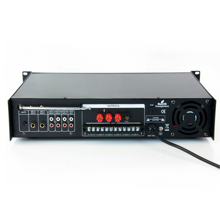 Pojačalo 100V PRO Audio 6 Zona PROFESIONAL 180W