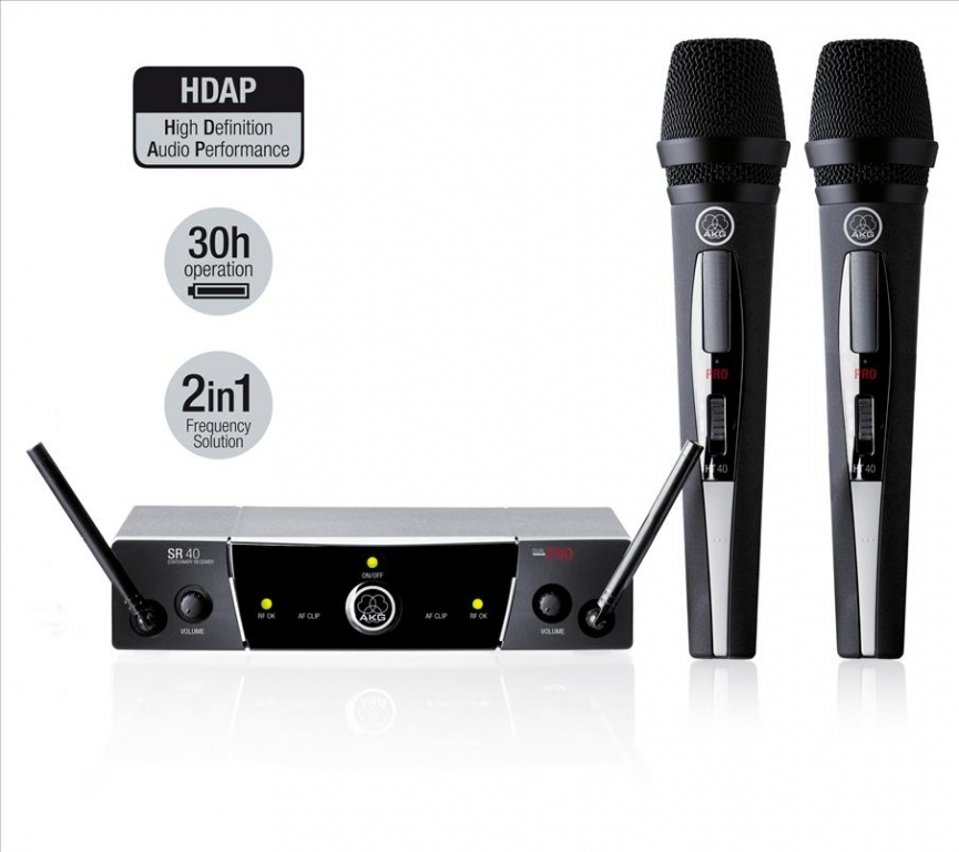 Bežični Mikrofon AKG WMS 40 PRO vocal set dual